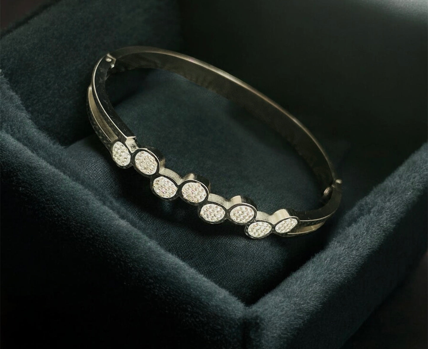 Gold & Silver Plated CZ Stone Bracelet – Waterproof & Adjustable Fit