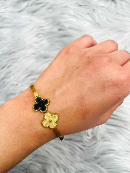 18K Gold Plated Waterproof Openable Bracelet – Adjustable Fit