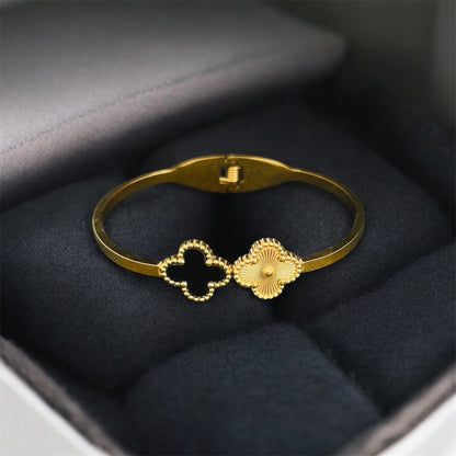 18K Gold Plated Waterproof Openable Bracelet – Adjustable Fit