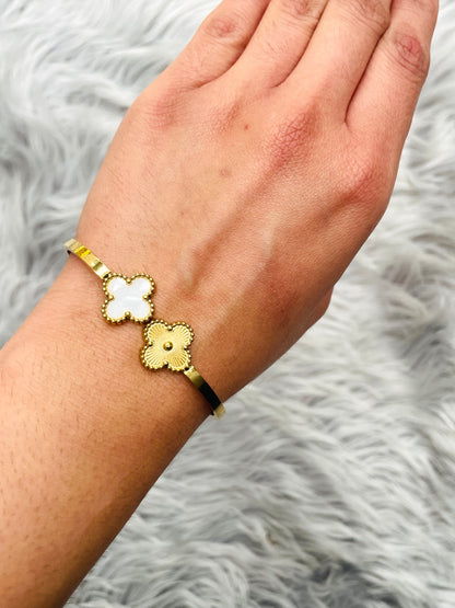 18K Gold Plated Waterproof Openable Bracelet – Adjustable Fit