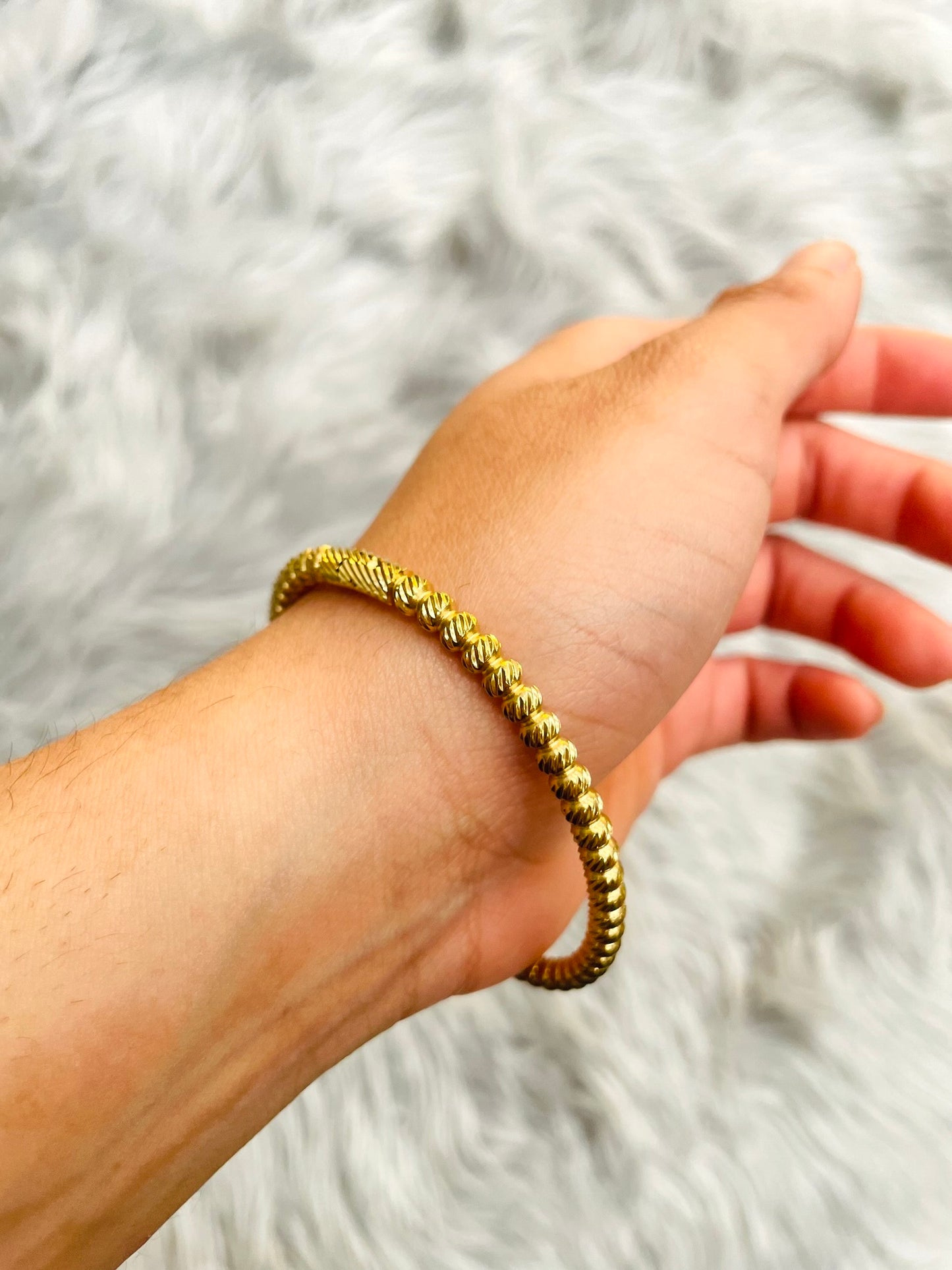 18K Gold Plated Cuff Open Bracelet Sold Gold – Adjustable & Waterproof