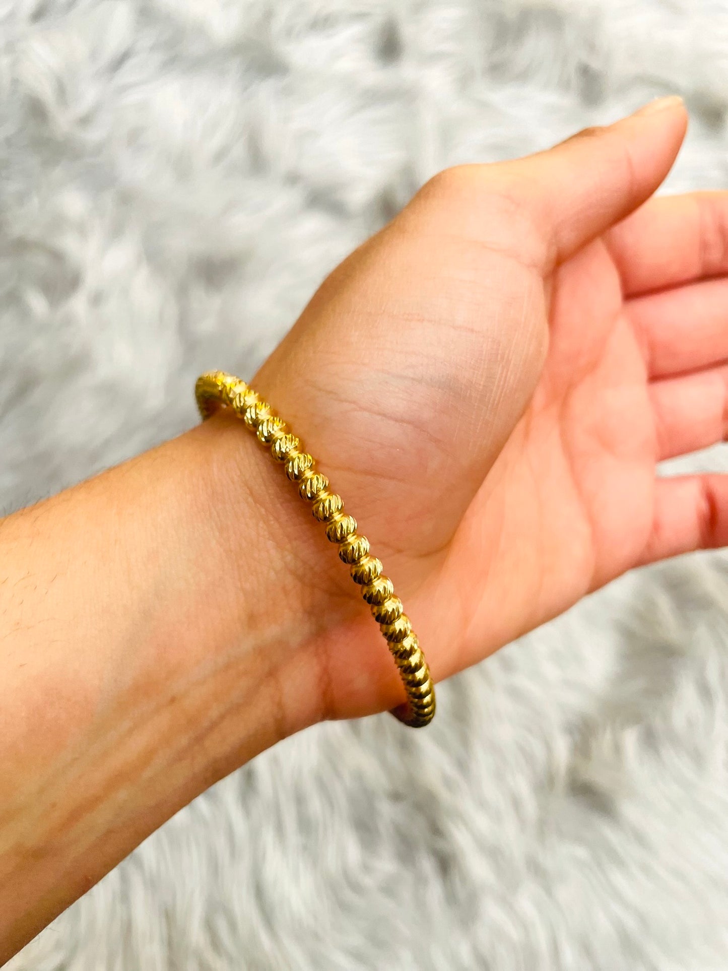 18K Gold Plated Cuff Open Bracelet Sold Gold – Adjustable & Waterproof