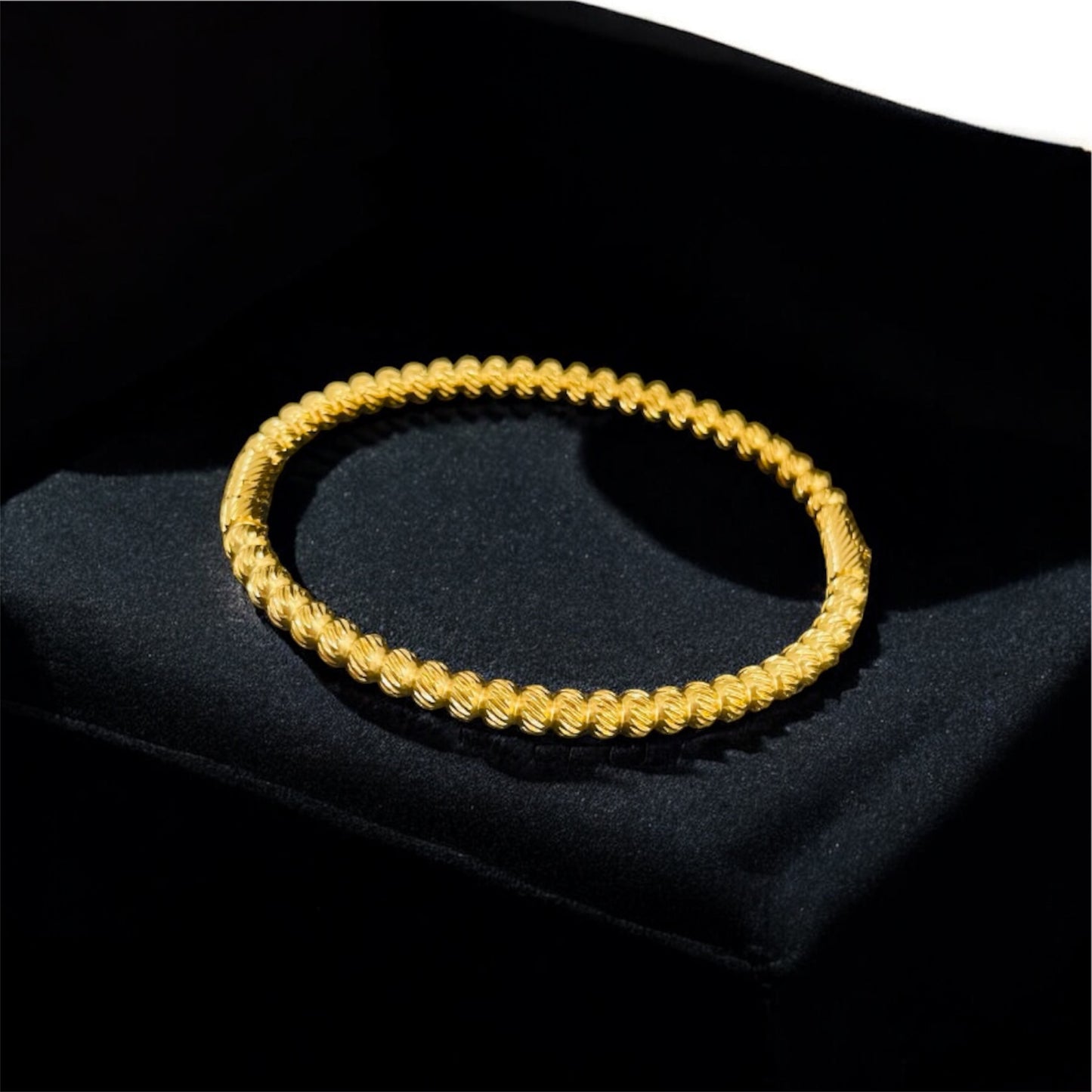 18K Gold Plated Cuff Open Bracelet Sold Gold – Adjustable & Waterproof