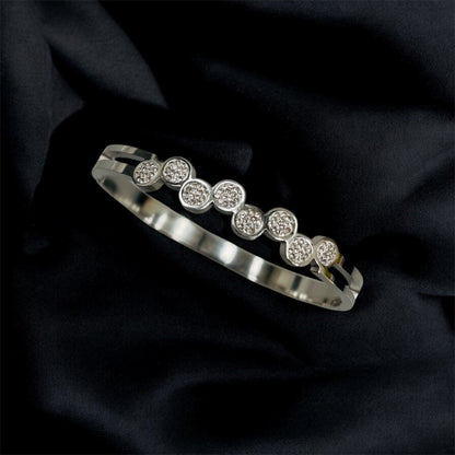 Gold & Silver Plated CZ Stone Bracelet – Waterproof & Adjustable Fit