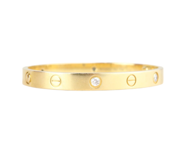 18K Gold Plated Elegant Designer Bracelet with CZ Stone – Waterproof